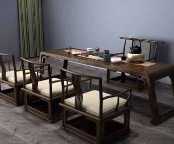 New Chinese Style Tea Tables And Chairs-ID:318567991