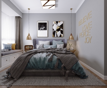 Nordic Style Bedroom-ID:801513455