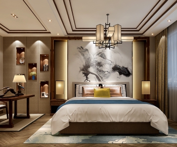 New Chinese Style Bedroom-ID:686263547