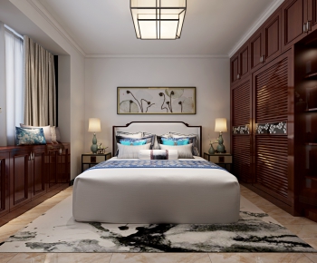 New Chinese Style Bedroom-ID:769571658