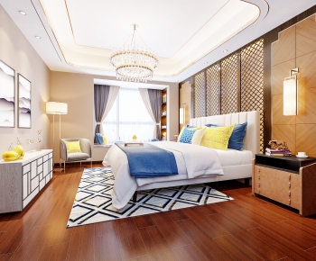 New Chinese Style Bedroom-ID:360616865