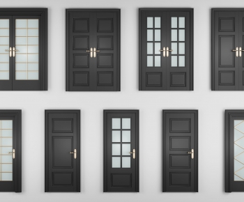 Simple European Style Solid Wood Door-ID:470445914