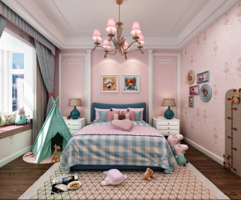 Simple European Style Girl's Room Daughter's Room-ID:268060335