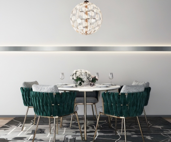 Post Modern Style Dining Table And Chairs-ID:827986937