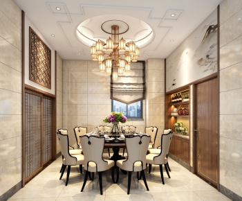 New Chinese Style Dining Room-ID:638285261