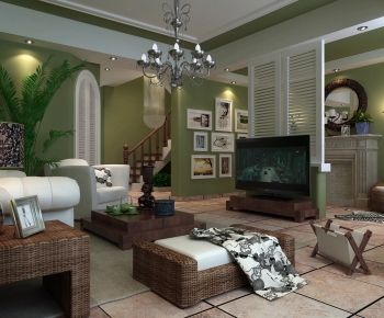 American Style A Living Room-ID:651006524