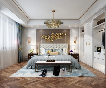 Simple European Style Bedroom-ID:794392174