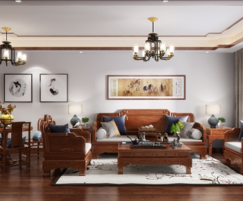 Chinese Style A Living Room-ID:183207496