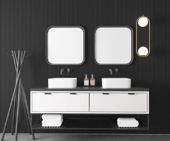 Nordic Style Bathroom Cabinet-ID:611854796
