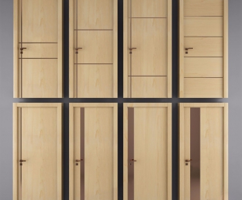 Modern Solid Wood Door-ID:791430421
