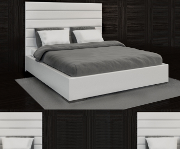 Modern Double Bed-ID:332776721