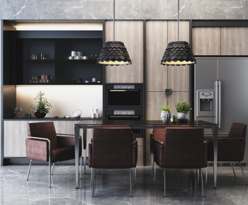 Modern Dining Table And Chairs-ID:502978439