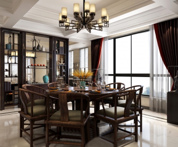 New Chinese Style Dining Room-ID:392969231