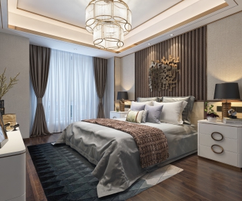 New Chinese Style Bedroom-ID:633841797