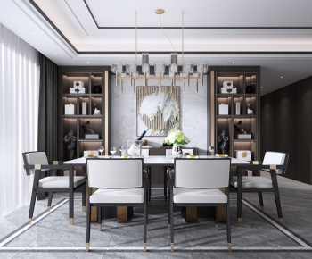 New Chinese Style Dining Room-ID:298885641