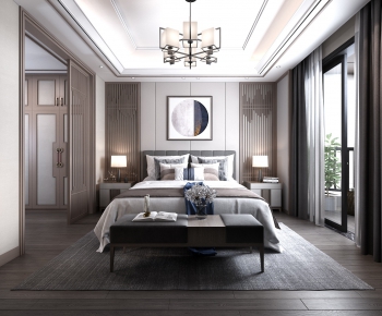 New Chinese Style Bedroom-ID:158177434