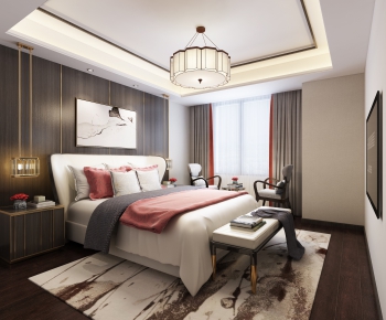 New Chinese Style Bedroom-ID:170781176