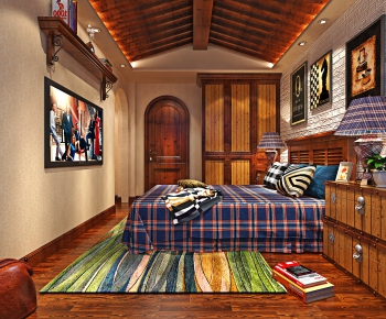 American Style Bedroom-ID:706531825