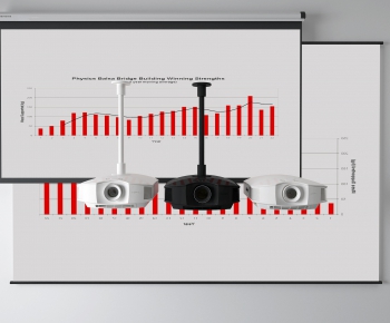 现代投影仪 幕布-ID:850293284