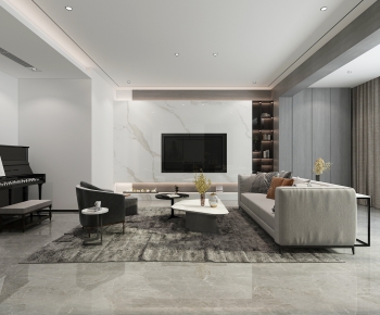 Modern A Living Room-ID:606030191