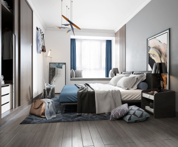 Modern Nordic Style Bedroom-ID:506818615