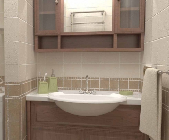 European Style Bathroom Cabinet-ID:236371212