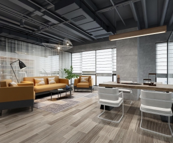 Modern Industrial Style Manager's Office-ID:618659776