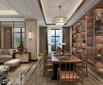 New Chinese Style Dining Room-ID:623030249