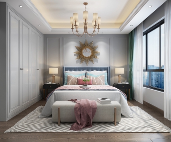 Simple European Style Bedroom-ID:106206338