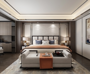 New Chinese Style Bedroom-ID:909445465