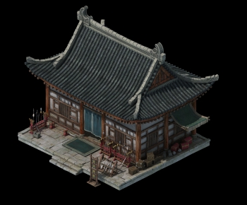 Chinese Style Ancient Architectural Buildings-ID:900158166