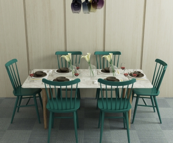 Nordic Style Dining Table And Chairs-ID:330389917