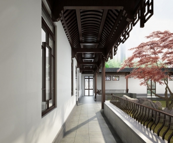 New Chinese Style Courtyard/landscape-ID:522168682