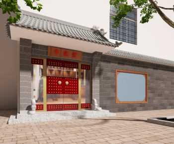 Chinese Style Facade Element-ID:658419456