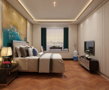 New Chinese Style Bedroom-ID:106006812