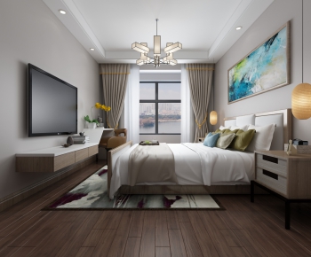 New Chinese Style Bedroom-ID:653509765