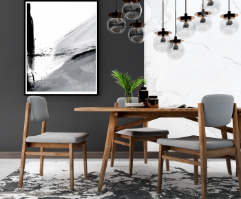 Nordic Style Dining Table And Chairs-ID:567431449