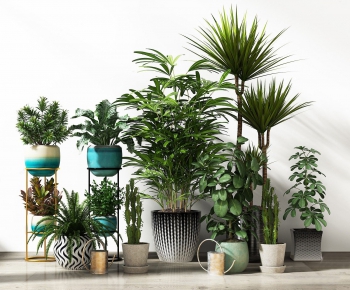 Modern Potted Green Plant-ID:134661787
