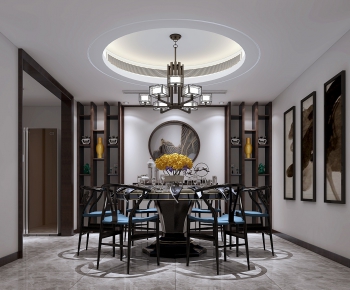 New Chinese Style Dining Room-ID:226846281