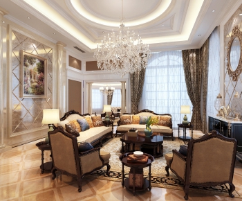 European Style A Living Room-ID:401241487