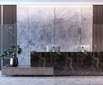 New Chinese Style Reception Desk-ID:796525792