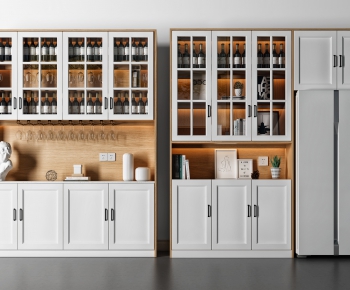 Nordic Style Wine Cabinet-ID:935902741
