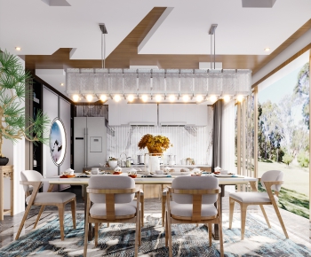 New Chinese Style Dining Room-ID:621251141
