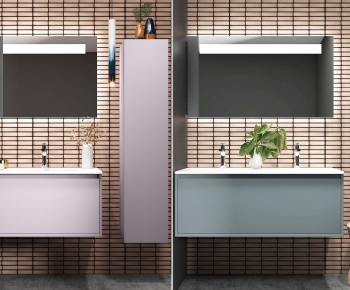 Nordic Style Bathroom Cabinet-ID:882121213