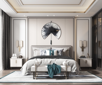 New Chinese Style Bedroom-ID:175327755