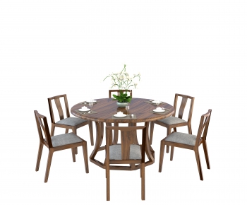 New Chinese Style Dining Table And Chairs-ID:856386326