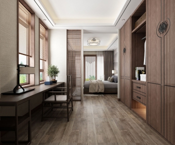 New Chinese Style Bedroom-ID:476287256