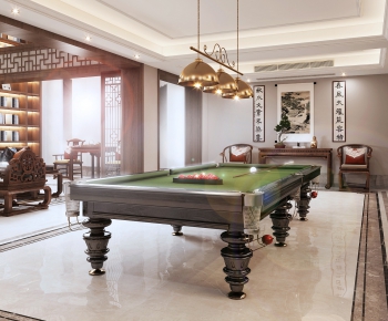 New Chinese Style Billiards Room-ID:545053435