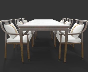 New Chinese Style Dining Table And Chairs-ID:489243337