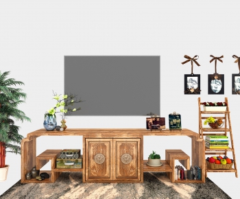 New Chinese Style TV Cabinet-ID:555961314
